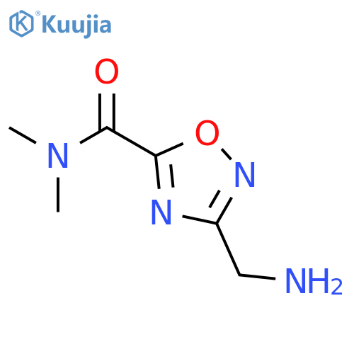 3-(Aminomethyl)-N,N-dimethyl-1,2,4-oxadiazole-5-carboxamide hydrochloride structure