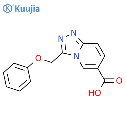3-(Phenoxymethyl)1,2,4triazolo4,3-apyridine-6-carboxylic Acid structure