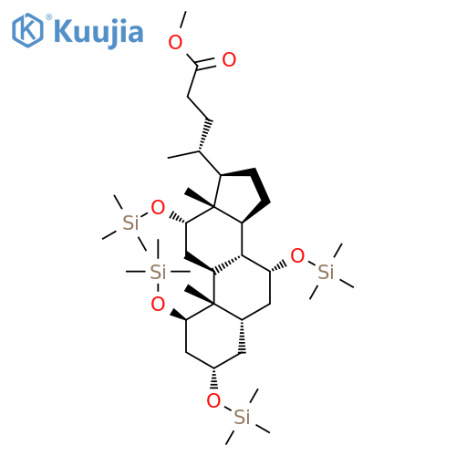 Cholan-24-oic acid, 1,3,7,12-tetrakis[(trimethylsilyl)oxy]-, methyl ester, (1b,3a,5b,7a,12a)- structure