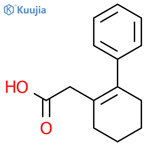 2-(2-phenylcyclohex-1-en-1-yl)acetic acid structure