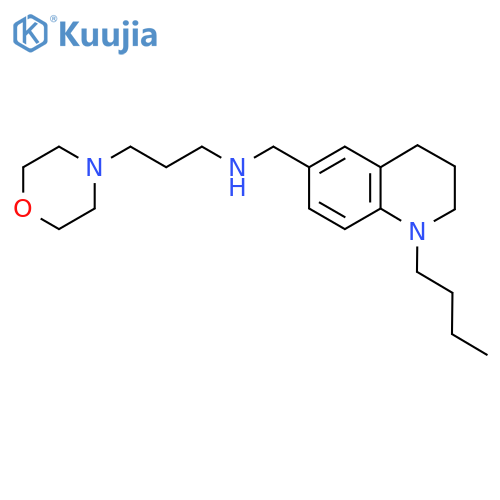 N-(1-Butyl-1,2,3,4-tetrahydroquinolin-6-yl)-methyl-3-morpholin-4-ylpropan-1-amine structure