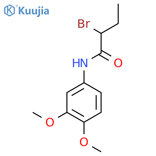 2-Bromo-N-(3,4-dimethoxyphenyl)butanamide structure