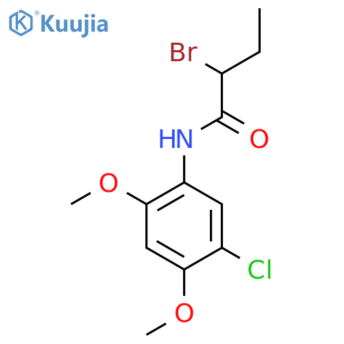 2-Bromo-N-(5-chloro-2,4-dimethoxyphenyl)butanamide structure