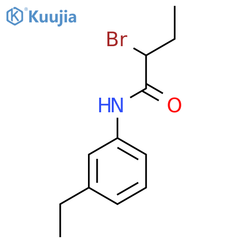 2-Bromo-N-(3-ethylphenyl)butanamide structure