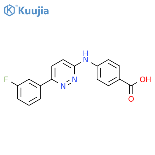 4-{[6-(3-Fluorophenyl)pyridazin-3-YL]-amino}benzoic acid structure