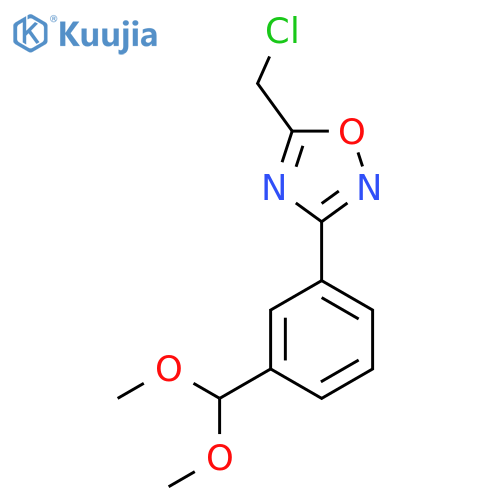5-(Chloromethyl)-3-3-(dimethoxymethyl)phenyl-1,2,4-oxadiazole structure