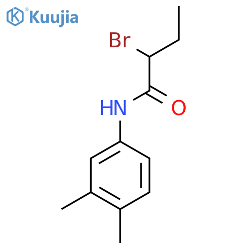 2-Bromo-N-(3,4-dimethylphenyl)butanamide structure