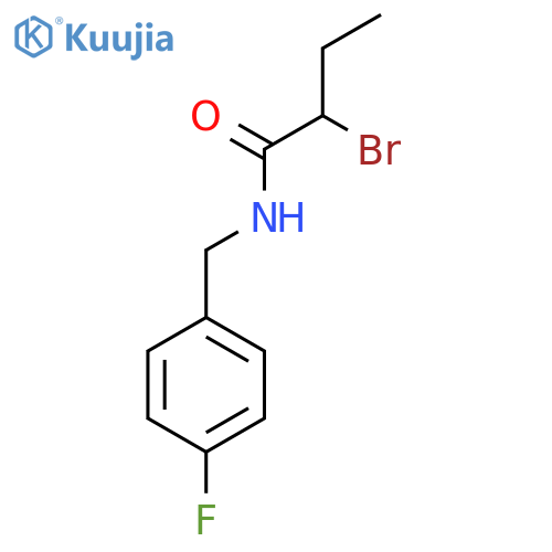 2-Bromo-N-(4-fluorobenzyl)butanamide structure