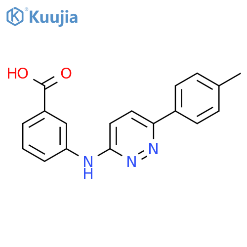 3-{[6-(4-Methylphenyl)pyridazin-3-YL]-amino}benzoic acid structure