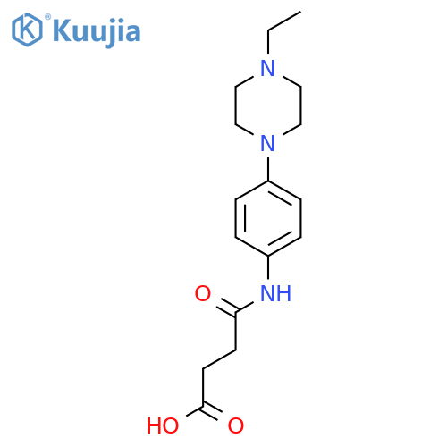 4-{4-(4-Ethylpiperazin-1-yl)phenylamino}-4-oxobutanoic acid structure