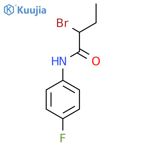 2-Bromo-N-(4-fluorophenyl)butanamide structure