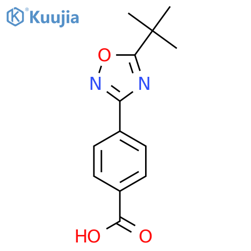 4-(5-Tert-butyl-1,2,4-oxadiazol-3-yl)benzoic acid structure