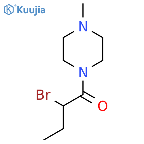 1-(2-Bromobutanoyl)-4-methylpiperazine structure