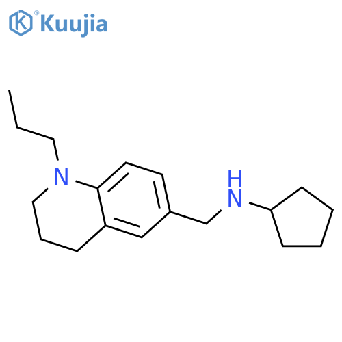 N-(1-Propyl-1,2,3,4-tetrahydroquinolin-6-yl)-methylcyclopentanamine structure