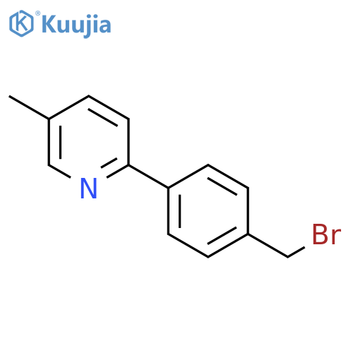2-(4-(Bromomethyl)phenyl)-5-methylpyridine structure