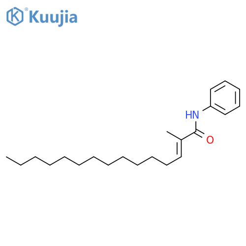 2-Pentadecenamide, 2-methyl-N-phenyl-, (E)- structure