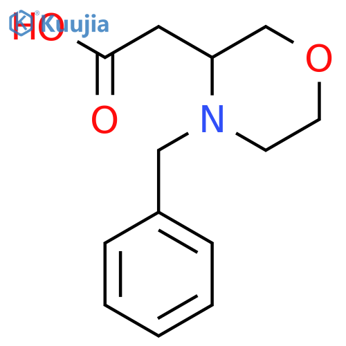 2-(4-Benzylmorpholin-3-yl)acetic acid structure
