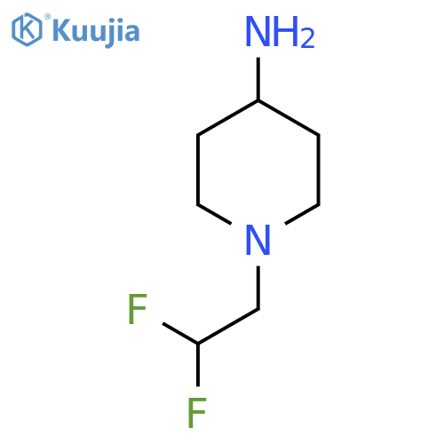 1-(2,2-Difluoroethyl)piperidin-4-amine structure