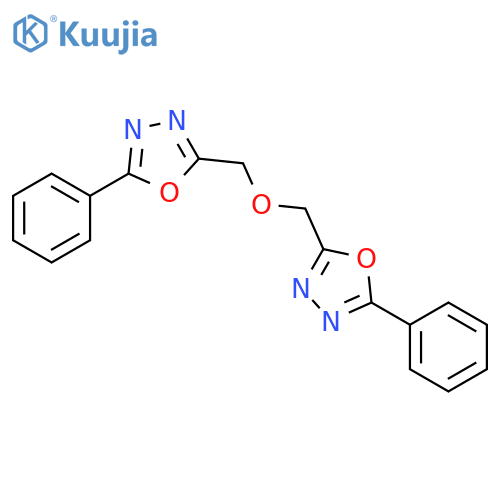 2-phenyl-5-[(5-phenyl-1,3,4-oxadiazol-2-yl)methoxymethyl]-1,3,4-oxadiazole structure