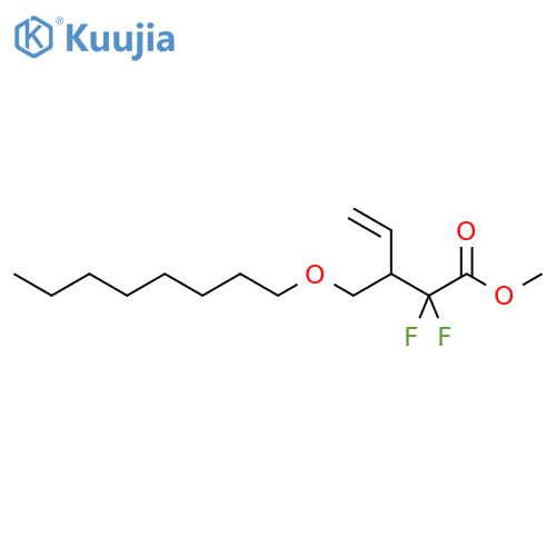 4-Pentenoic acid, 2,2-difluoro-3-[(octyloxy)methyl]-, methyl ester, (±)- structure