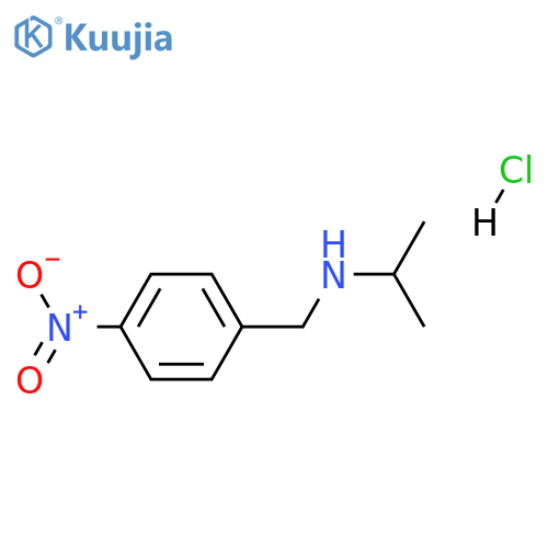 (4-Nitrophenyl)methyl(propan-2-yl)amine Hydrochloride structure