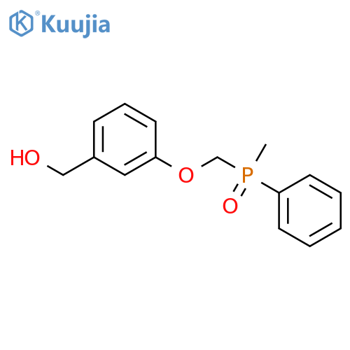 Benzenemethanol, 3-[(methylphenylphosphinyl)methoxy]- structure