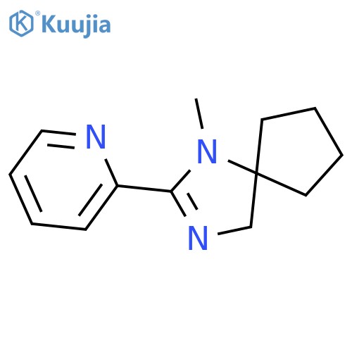 1,3-Diazaspiro[4.4]non-2-ene,1-methyl-2-(2-pyridinyl)- structure