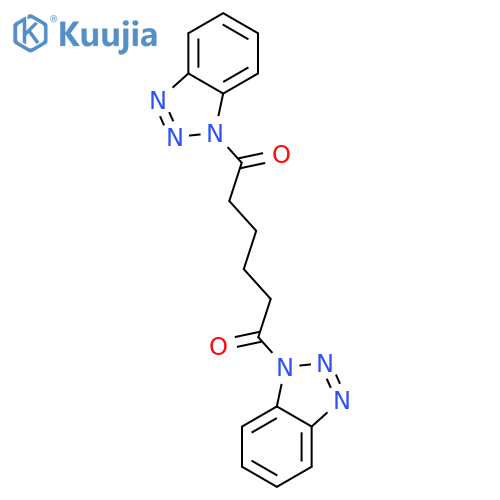 1,6-Bis-benzotriazol-1-yl-hexane-1,6-dione structure