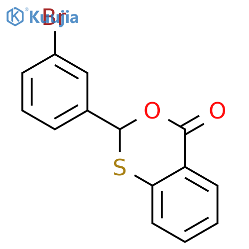 4H-3,1-Benzoxathiin-4-one, 2-(3-bromophenyl)-, (±)- structure