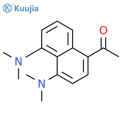 Ethanone, 1-[4,5-bis(dimethylamino)-1-naphthalenyl]- structure