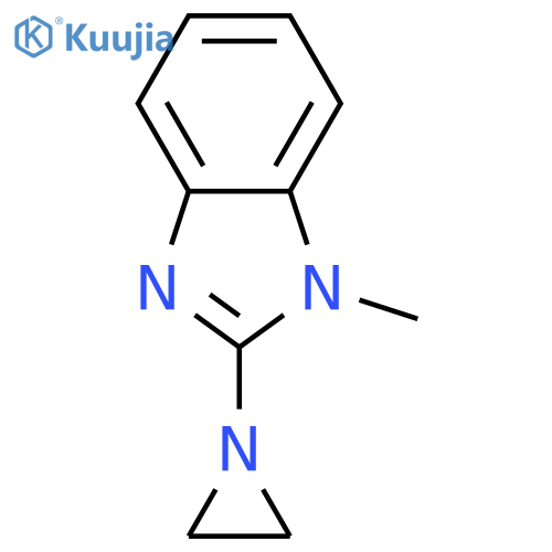 1H-Benzimidazole,2-(1-aziridinyl)-1-methyl- structure