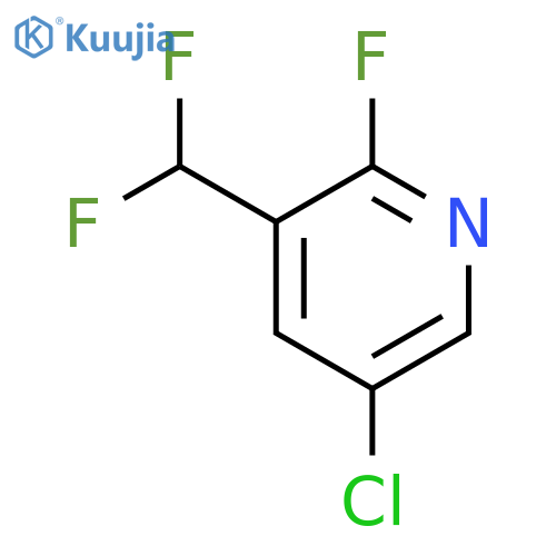 5-Chloro-3-(difluoromethyl)-2-fluoropyridine structure