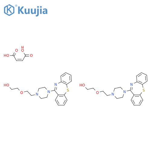 Quetiapine hemifumarate structure
