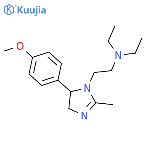 1H-Imidazole-1-ethanamine,N,N-diethyl-4,5-dihydro-5-(4-methoxyphenyl)-2-methyl- structure