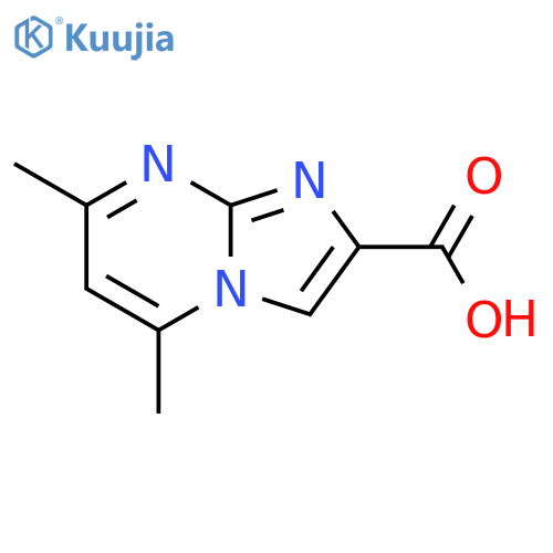 5,7-Dimethylimidazo[1,2-a]pyrimidine-2-carboxylic acid structure