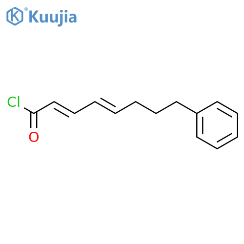 2,4-Octadienoyl chloride, 8-phenyl-, (E,E)- structure