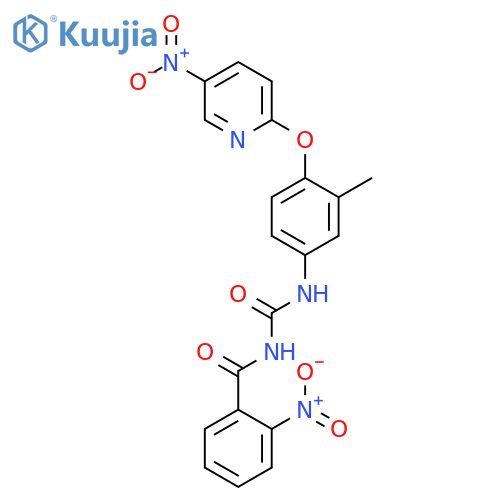Benzamide, N-[[[3-methyl-4-[(5-nitro-2-pyridinyl)oxy]phenyl]amino]carbonyl]-2-nitro- structure