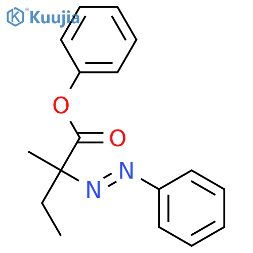 Butanoic acid, 2-methyl-2-(phenylazo)-, phenyl ester structure