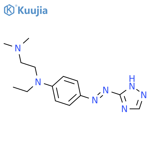 1,2-Ethanediamine, N-ethyl-N',N'-dimethyl-N-[4-(1H-1,2,4-triazol-3-ylazo)phenyl]- structure