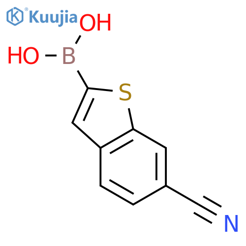 (6-Cyanobenzo[b]thiophen-2-yl)boronic acid structure