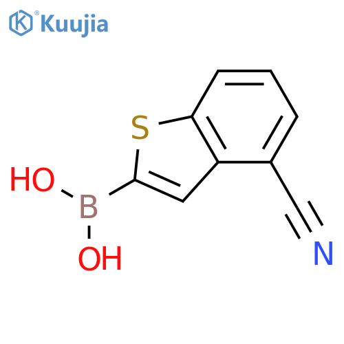 (4-Cyanobenzo[b]thiophen-2-yl)boronic acid structure