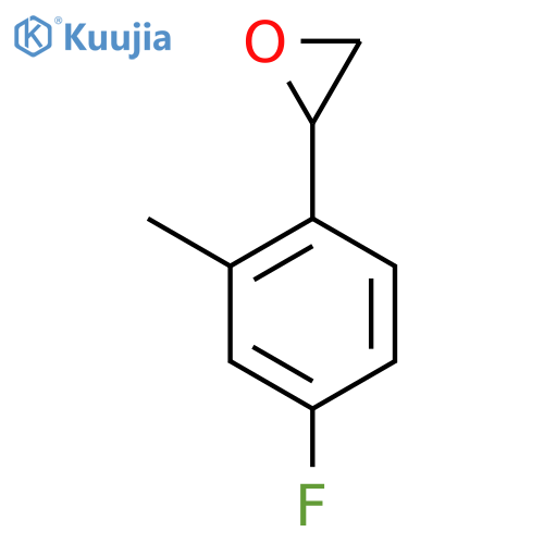 2-(4-fluoro-2-methylphenyl)oxirane structure