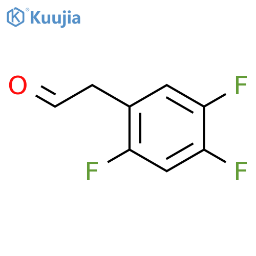 2-(2,4,5-trifluorophenyl)acetaldehyde structure