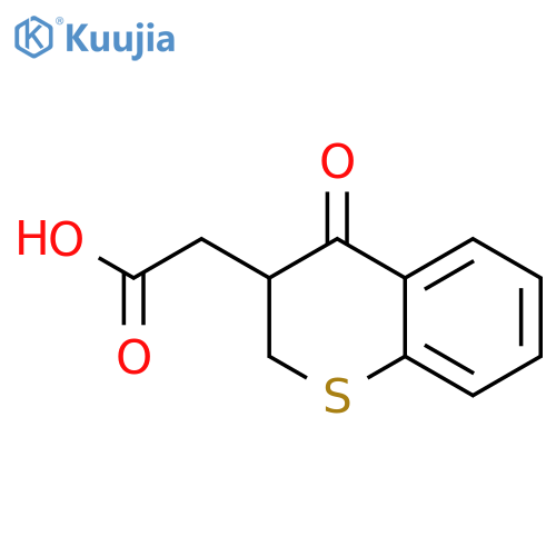 2-(4-oxo-2,3-dihydrothiochromen-3-yl)acetic acid structure