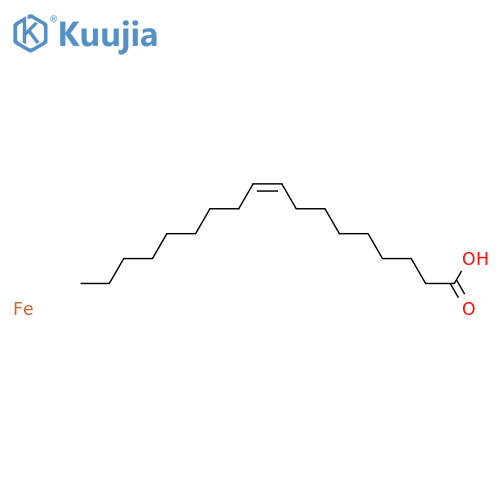 9-Octadecenoic acid(9Z)-, iron(3+) salt (3:1) structure