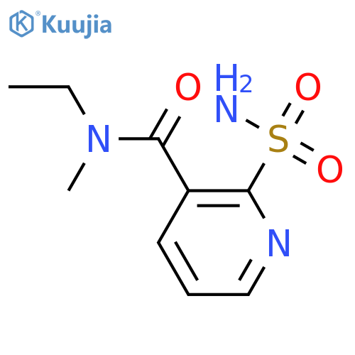 3-Pyridinecarboxamide, 2-(aminosulfonyl)-N-ethyl-N-methyl- structure