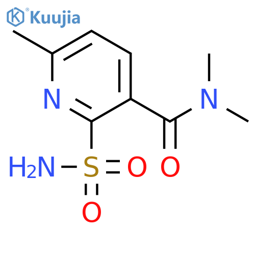 3-Pyridinecarboxamide, 2-(aminosulfonyl)-N,N,6-trimethyl- structure