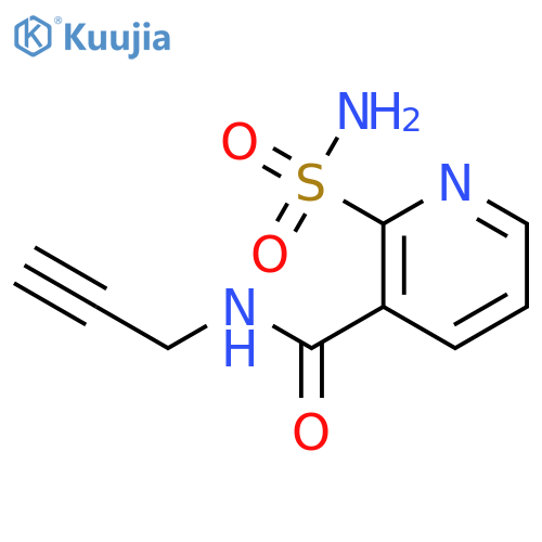 3-Pyridinecarboxamide, 2-(aminosulfonyl)-N-2-propynyl- structure