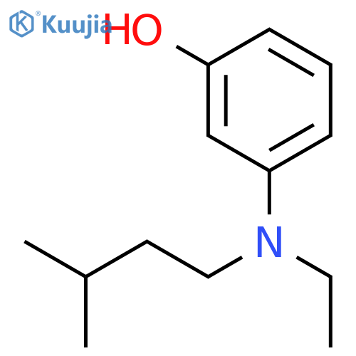 Phenol, 3-[ethyl(3-methylbutyl)amino]- structure