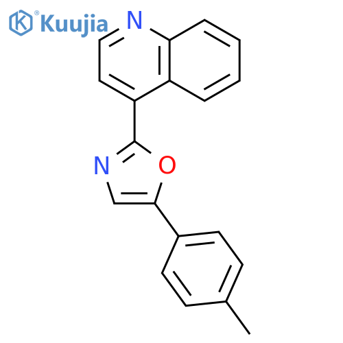 Quinoline, 4-[5-(4-methylphenyl)-2-oxazolyl]- structure